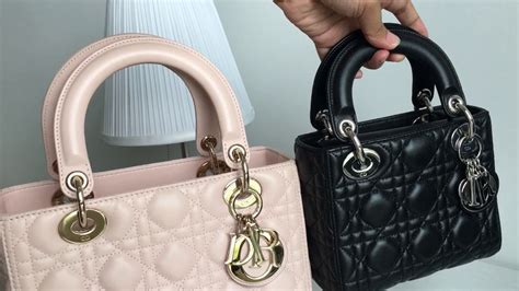 lady dior nylon medium|Lady Dior medium vs small.